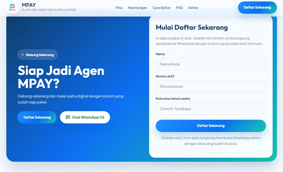 Galeri Landing Page MPAY