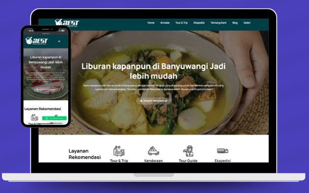 Website BEST (Banyuwangi Easy Travel)
