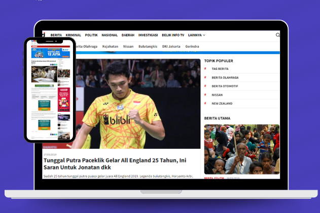 Website Portal Berita Delik Info