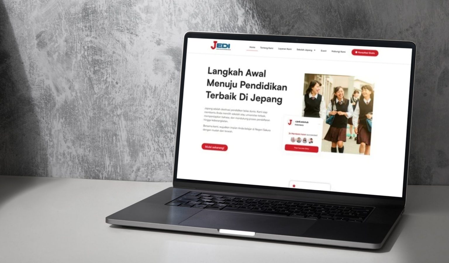 Website JEDI (Japan Education Indonesia)