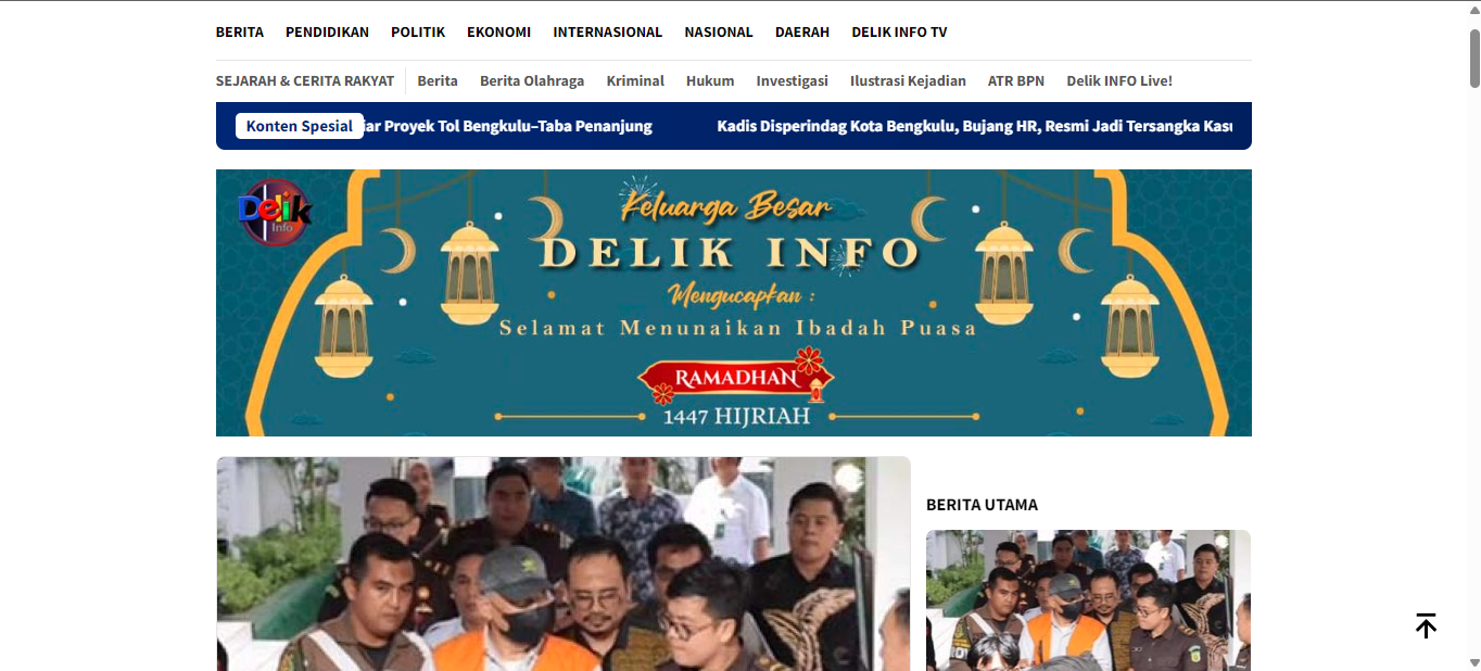 Website Portal Berita Delik Info gallery 2