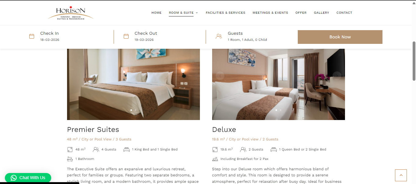 Website Horison Iswara Bekasi gallery 2