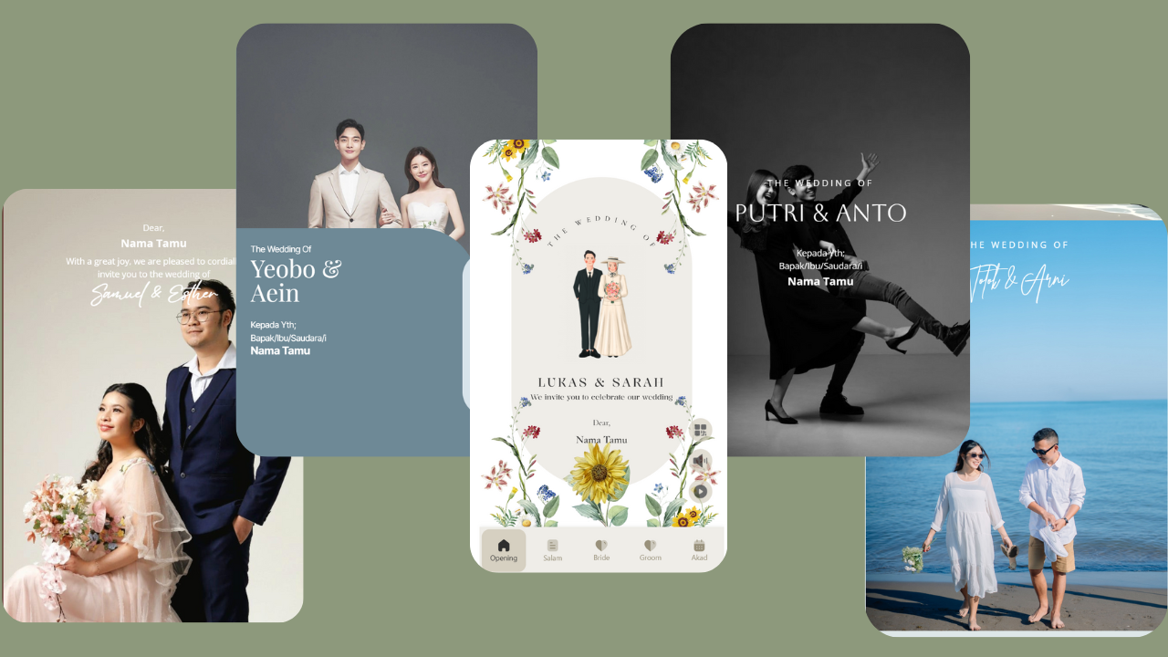 Preview layanan undangan digital elegan dan modern