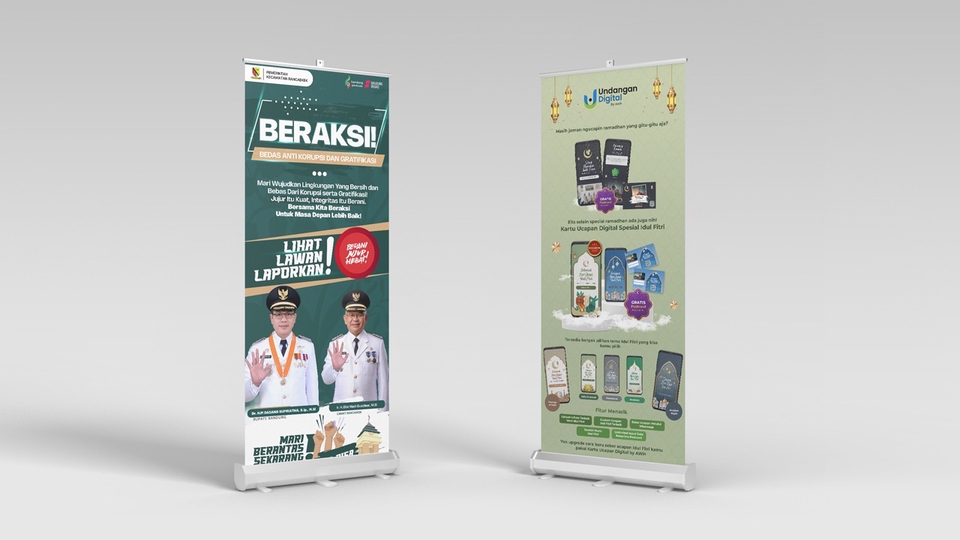 Preview layanan desain brosur dan banner untuk promosi bisnis
